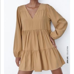 Zara tiered mini dress